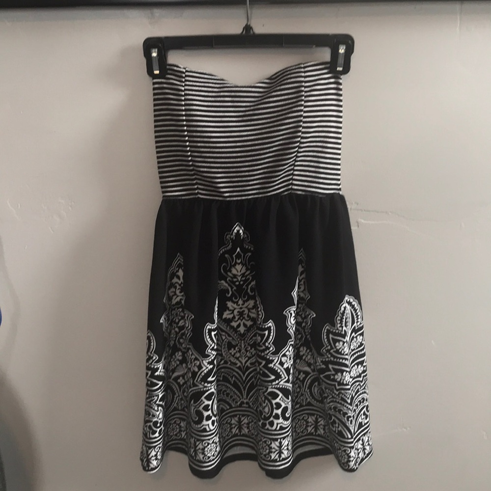 black mini sundress